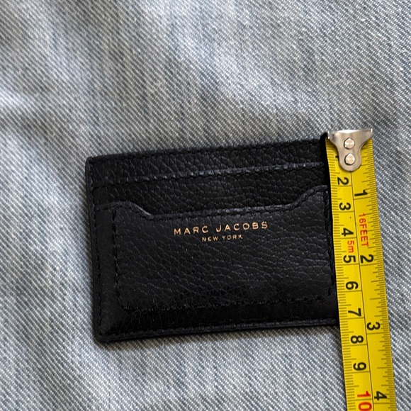 Marc Jacobs Black Leather Card Case - Picture 6 of 7